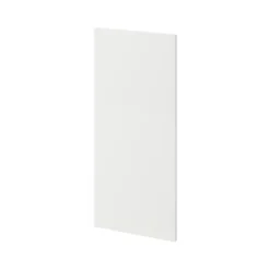 GoodHome Stevia & Garcinia Gloss White Slab Standard End Panel (H)720mm (W)320mm -Prime Kitchen goodhome stevia garcinia gloss white slab standard end panel h 720mm w 320mm3663602640158 01c bq