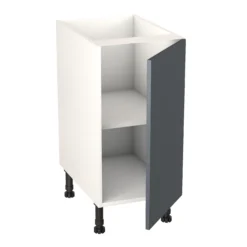 GoodHome Stevia Gloss Anthracite Slab Base Kitchen Cabinet (W)400mm (H)720mm -Prime Kitchen goodhome stevia gloss anthracite slab base kitchen cabinet w 400mm h 720mm5059340702537 21c bq