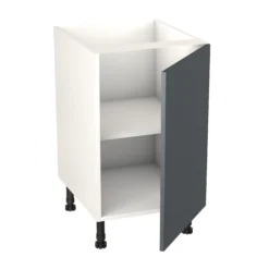 GoodHome Stevia Gloss Anthracite Slab Base Kitchen Cabinet (W)500mm (H)720mm -Prime Kitchen goodhome stevia gloss anthracite slab base kitchen cabinet w 500mm h 720mm5059340702544 21c bq