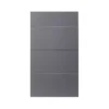 GoodHome Stevia Gloss Anthracite Slab Drawer Front (W)500mm, Pack Of 4 -Prime Kitchen goodhome stevia gloss anthracite slab drawer front w 500mm pack of 43663602649113 02c bq