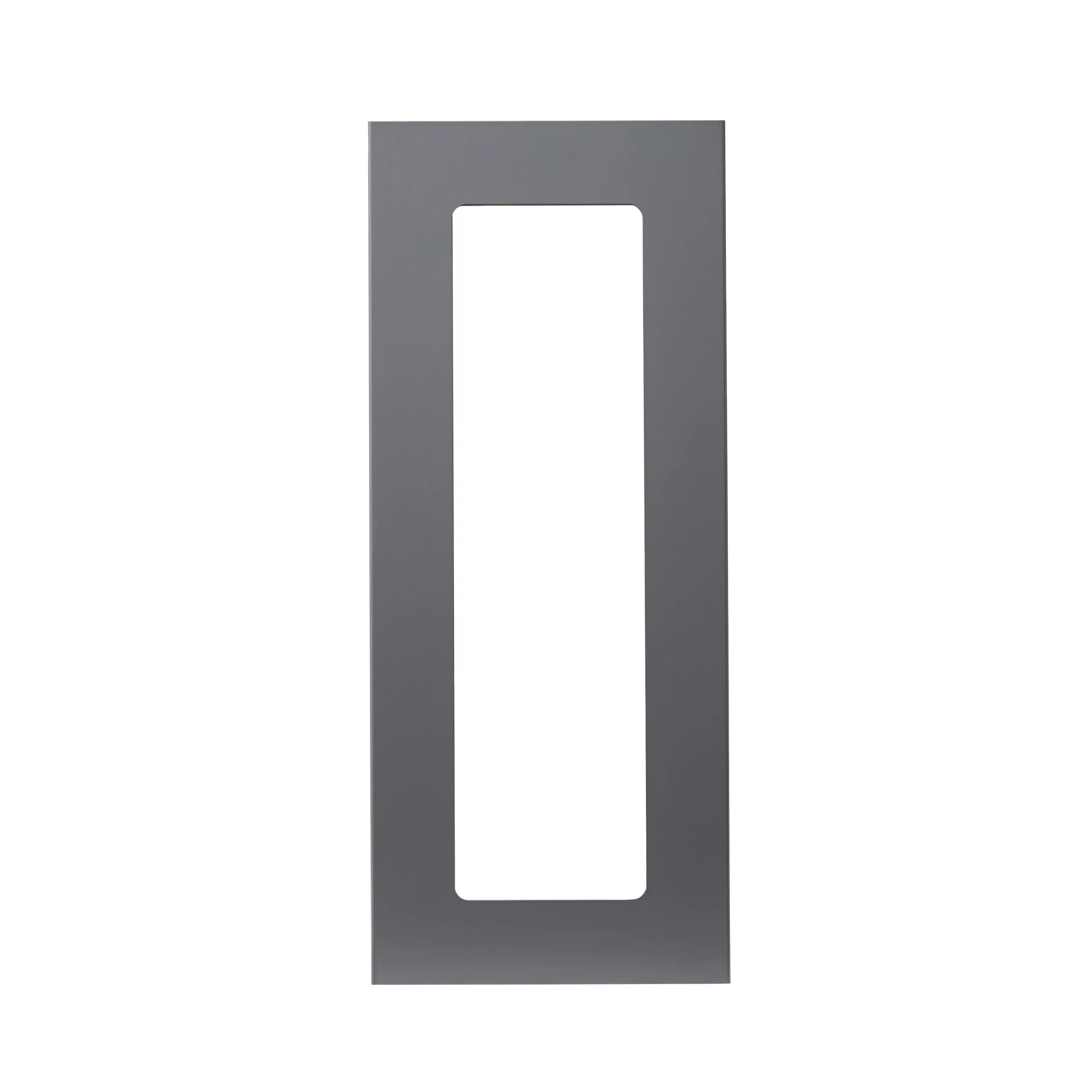 GoodHome Stevia Gloss Anthracite Slab Glazed Cabinet Door (W)300mm (H)715mm (T)18mm 3 GoodHome Stevia Gloss Anthracite Slab Glazed Cabinet Door (W)300mm (H)715mm (T)18mm