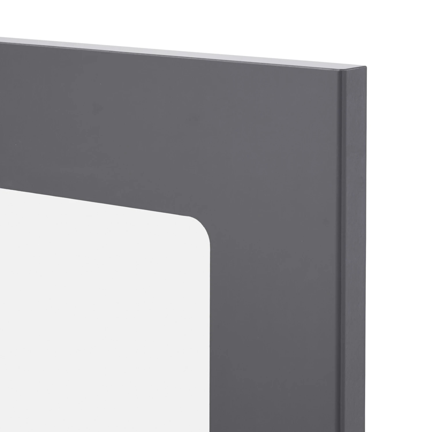 GoodHome Stevia Gloss Anthracite Slab Glazed Cabinet Door (W)300mm (H)715mm (T)18mm 4 GoodHome Stevia Gloss Anthracite Slab Glazed Cabinet Door (W)300mm (H)715mm (T)18mm - Image 2