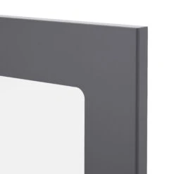 GoodHome Stevia Gloss Anthracite Slab Glazed Cabinet Door (W)500mm (H)715mm (T)18mm -Prime Kitchen goodhome stevia gloss anthracite slab glazed cabinet door w 500mm h 715mm t 18mm3663602648994 37c bq