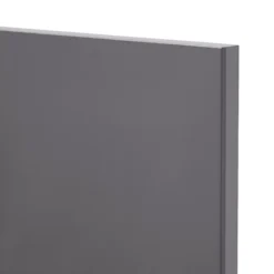 GoodHome Stevia Gloss Anthracite Slab Highline Cabinet Door (W)600mm (H)715mm (T)18mm -Prime Kitchen goodhome stevia gloss anthracite slab highline cabinet door w 600mm h 715mm t 18mm3663602648840 37c bq