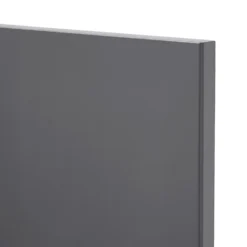 GoodHome Stevia Gloss Anthracite Slab Larder Cabinet Door (W)300mm (H)1287mm (T)18mm -Prime Kitchen goodhome stevia gloss anthracite slab larder cabinet door w 300mm h 1287mm t 18mm3663602649137 37c bq
