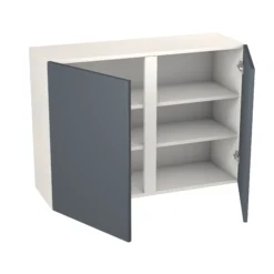 GoodHome Stevia Gloss Anthracite Slab Wall Kitchen Cabinet (W)1000mm (H)720mm -Prime Kitchen goodhome stevia gloss anthracite slab wall kitchen cabinet w 1000mm h 720mm5059340702575 21c bq