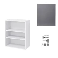 GoodHome Stevia Gloss Anthracite Slab Wall Kitchen Cabinet (W)600mm (H)720mm -Prime Kitchen goodhome stevia gloss anthracite slab wall kitchen cabinet w 600mm h 720mm5059340702612 07c bq