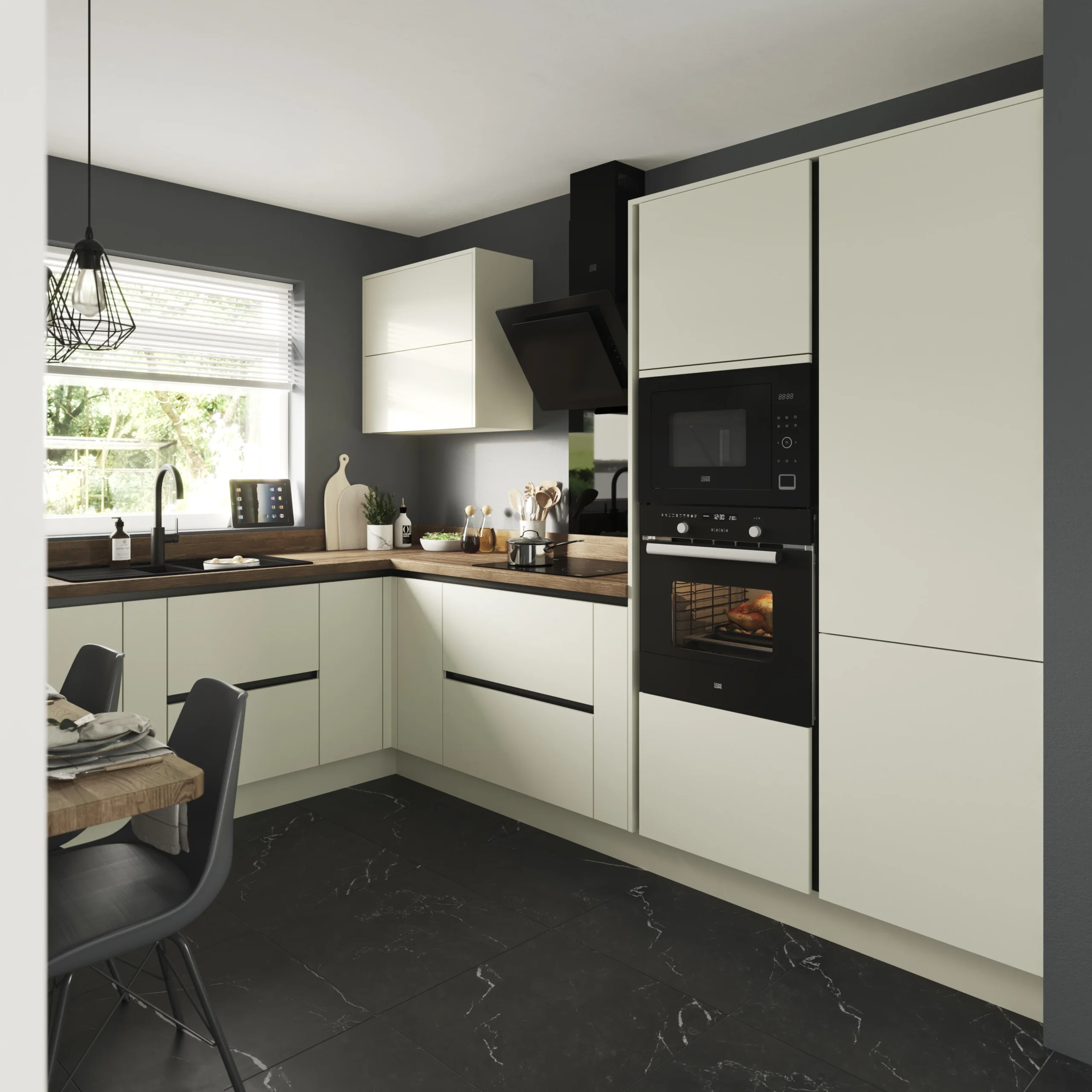 GoodHome Stevia Gloss Cream Slab Drawerline Cabinet Door, (W)600mm (H)715mm (T)18mm 7 GoodHome Stevia Gloss Cream Slab Drawerline Cabinet Door, (W)600mm (H)715mm (T)18mm - Image 5