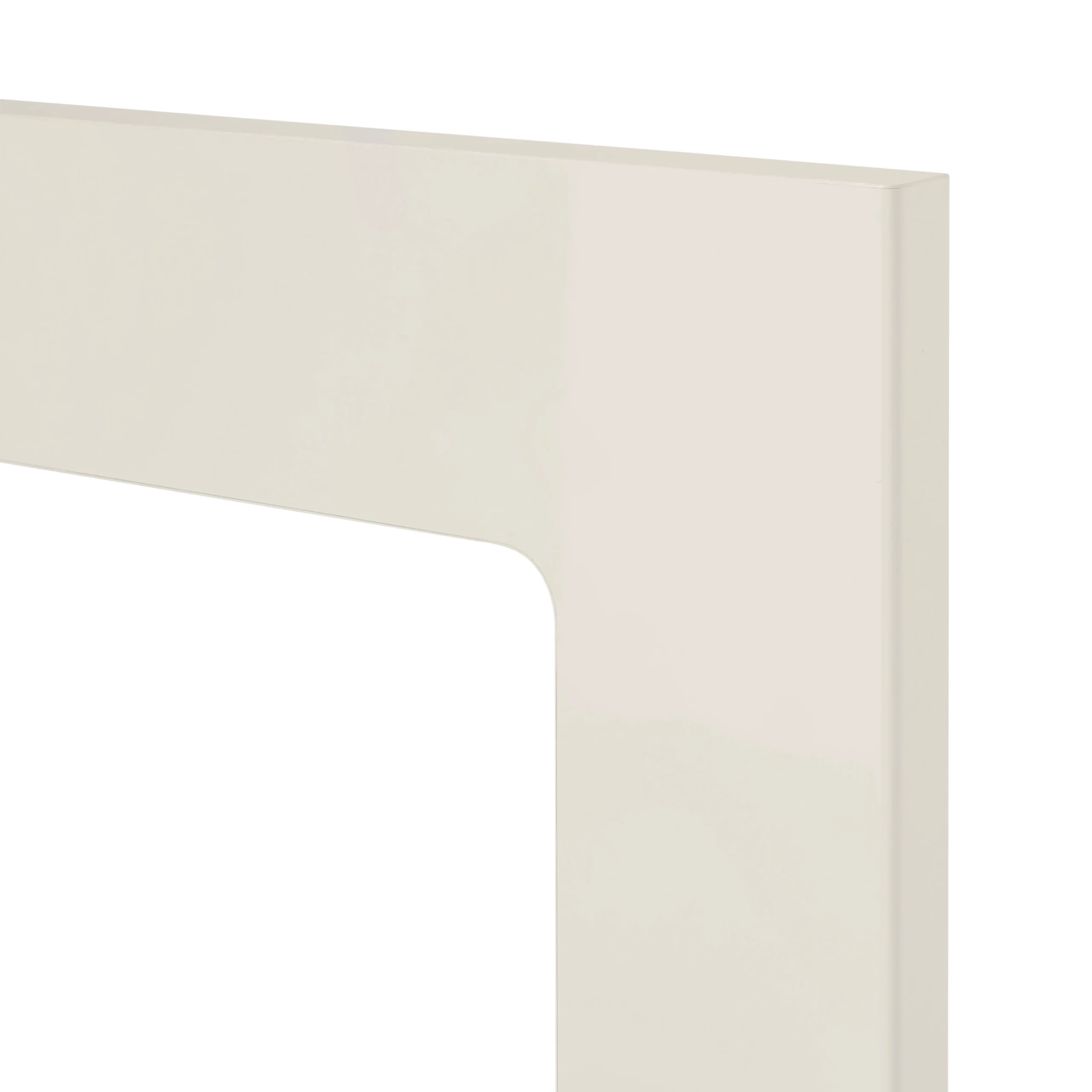 GoodHome Stevia Gloss Cream Slab Glazed Cabinet Door (W)300mm (H)715mm (T)18mm 4 GoodHome Stevia Gloss Cream Slab Glazed Cabinet Door (W)300mm (H)715mm (T)18mm - Image 2
