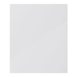 GoodHome Stevia Gloss Grey Slab Drawer Front (W)600mm, Pack Of 3