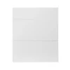 GoodHome Stevia Gloss White Slab Drawer Front (W)600mm, Pack Of 3 -Prime Kitchen goodhome stevia gloss white slab drawer front w 600mm pack of 33663602647522 02c bq
