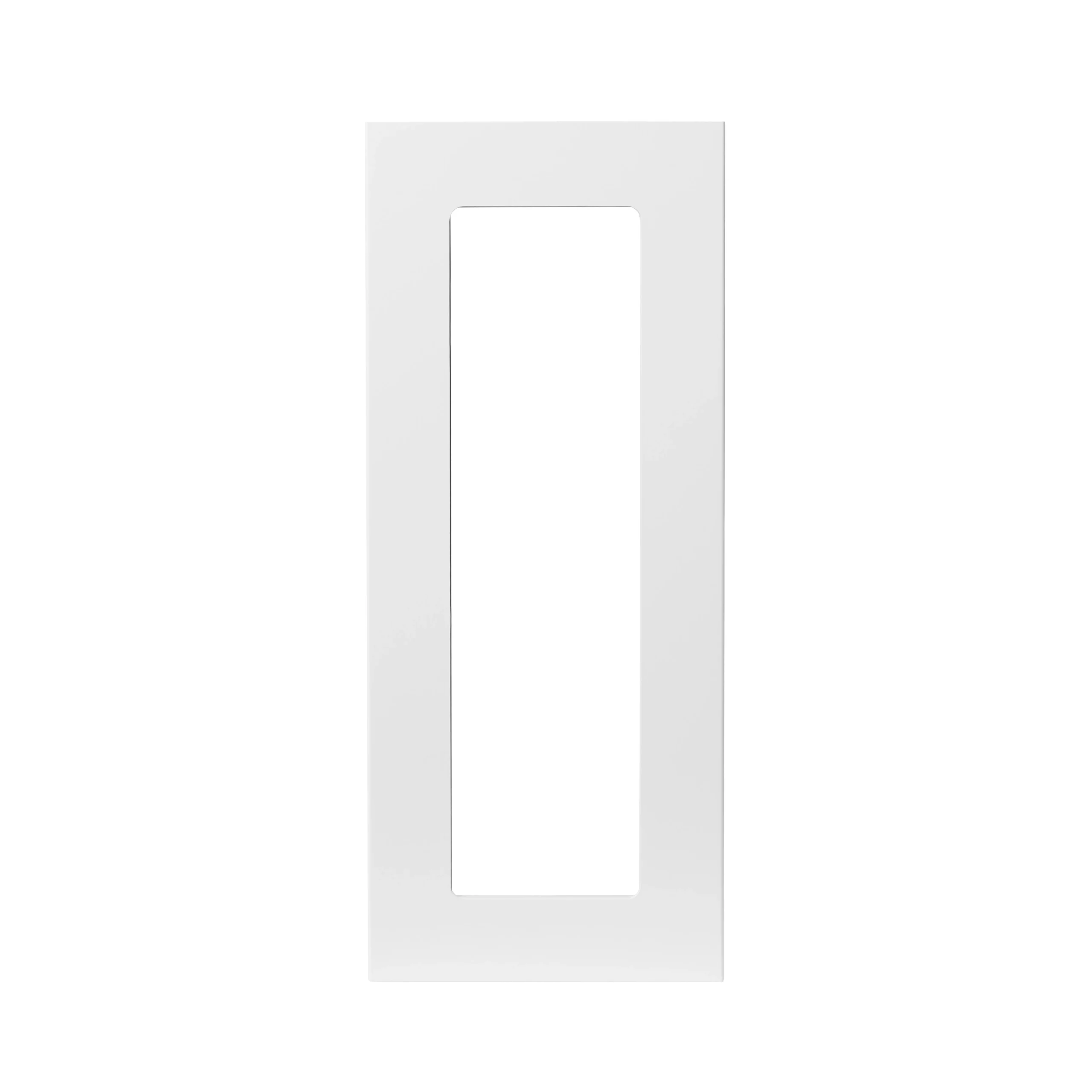 GoodHome Stevia Gloss White Slab Glazed Cabinet Door (W)300mm (H)715mm (T)18mm 3 GoodHome Stevia Gloss White Slab Glazed Cabinet Door (W)300mm (H)715mm (T)18mm