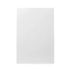 GoodHome Stevia Gloss White Slab Tall Wall Cabinet Door (W)600mm (H)895mm (T)18mm -Prime Kitchen goodhome stevia gloss white slab tall wall cabinet door w 600mm h 895mm t 18mm3663602647393 02c bq