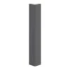 GoodHome Stevia Innovo Handleless Gloss Anthracite Slab Standard Corner Post, (W)48mm (H)340mm -Prime Kitchen goodhome stevia innovo handleless gloss anthracite slab standard corner post w 48mm h 340mm5059340262499 01c
