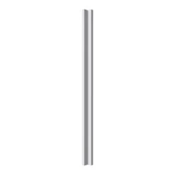 GoodHome Stevia Innovo Handleless Gloss Light Grey Slab Standard Corner Post, (W)34mm (H)895mm