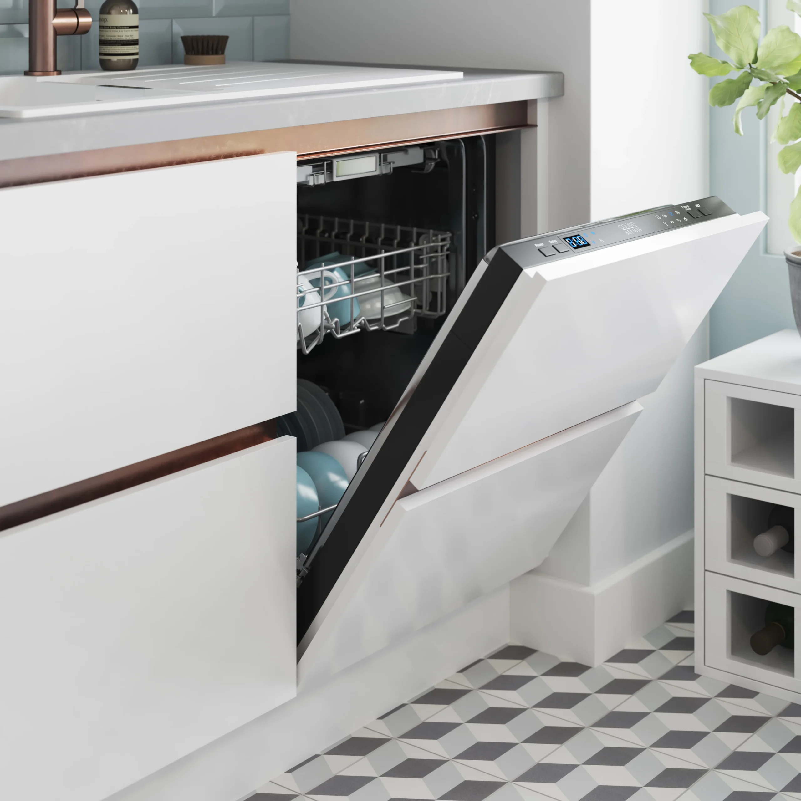 GoodHome Stevia Innovo Handleless Gloss White Slab Drawer Front, Bridging Door & Bi Fold Door, (W)600mm (H)340mm (T)18mm 7 GoodHome Stevia Innovo Handleless Gloss White Slab Drawer Front, Bridging Door & Bi Fold Door, (W)600mm (H)340mm (T)18mm - Image 5