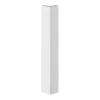 GoodHome Stevia Innovo Handleless Gloss White Slab Standard Corner Post, (W)48mm (H)340mm -Prime Kitchen goodhome stevia innovo handleless gloss white slab standard corner post w 48mm h 340mm5059340262451 01c