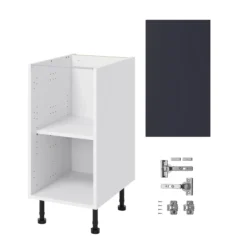 GoodHome Stevia Matt Blue Slab Base Kitchen Cabinet (W)400mm (H)720mm 9 GoodHome Stevia Matt Blue Slab Base Kitchen Cabinet (W)400mm (H)720mm -Prime Kitchen goodhome stevia matt blue slab base kitchen cabinet w 400mm h 720mm5059340702643 07c bq