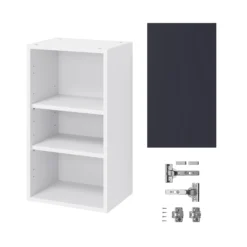 GoodHome Stevia Matt Blue Slab Wall Kitchen Cabinet (W)400mm (H)720mm -Prime Kitchen goodhome stevia matt blue slab wall kitchen cabinet w 400mm h 720mm5059340702704 07c bq