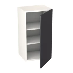 GoodHome Stevia Matt Blue Slab Wall Kitchen Cabinet (W)400mm (H)720mm -Prime Kitchen goodhome stevia matt blue slab wall kitchen cabinet w 400mm h 720mm5059340702704 21c bq