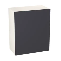 GoodHome Stevia Matt Blue Slab Wall Kitchen Cabinet (W)600mm (H)720mm