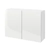 GoodHome Stevia Matt White Standard Wall Cabinet, (W)1000mm (D)338mm 2 GoodHome Stevia Matt White Standard Wall Cabinet, (W)1000mm (D)338mm -Prime Kitchen goodhome stevia matt white standard wall cabinet w 1000mm d 338mm3663602352020 01c bq