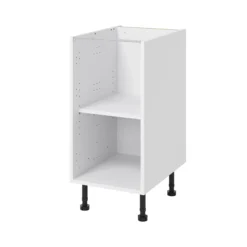 GoodHome Stevia White Base Unit, (W)400mm -Prime Kitchen goodhome stevia white base unit w 400mm3663602351788 20c bq
