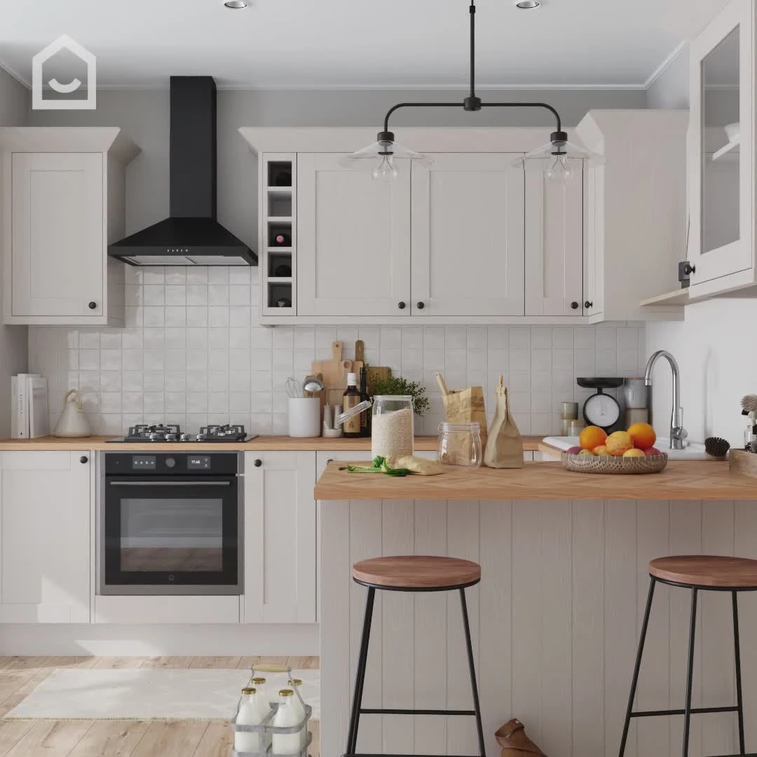 GoodHome Verbena Matt Cashmere Painted Natural Ash Shaker Standard End Panel (H)900mm (W)610mm 4 GoodHome Verbena Matt Cashmere Painted Natural Ash Shaker Standard End Panel (H)900mm (W)610mm - Image 2