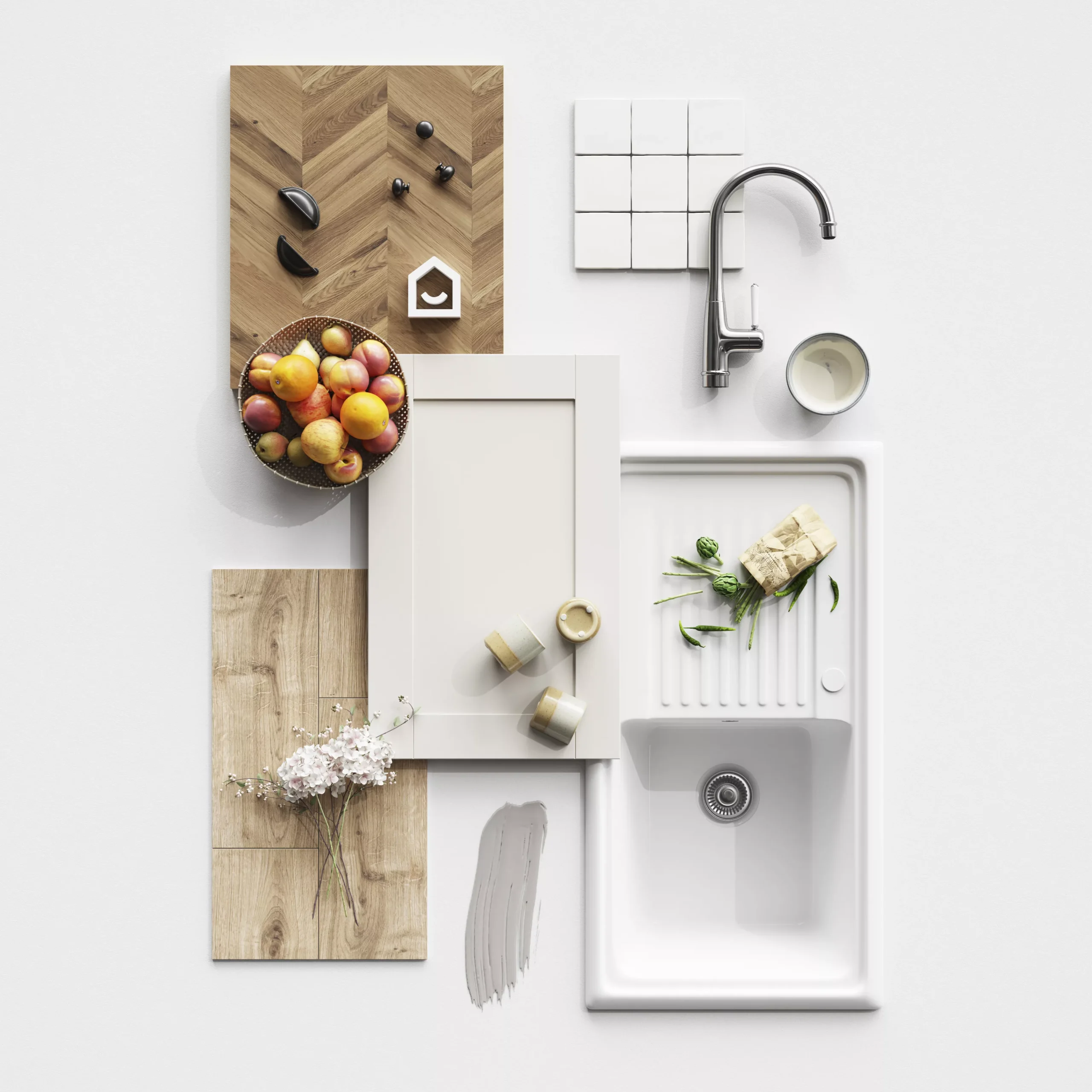 GoodHome Verbena Matt Cashmere Painted Natural Ash Shaker Standard End Panel (H)900mm (W)610mm 16 GoodHome Verbena Matt Cashmere Painted Natural Ash Shaker Standard End Panel (H)900mm (W)610mm - Image 14