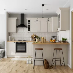 GoodHome Verbena Matt Cashmere Painted Natural Ash Shaker Tall Appliance Cabinet Door (W)600mm (H)633mm (T)20mm 23 GoodHome Verbena Matt Cashmere Painted Natural Ash Shaker Tall Appliance Cabinet Door (W)600mm (H)633mm (T)20mm -Prime Kitchen goodhome verbena matt cashmere painted natural ash shaker tall appliance cabinet door w 600mm h 633mm t 20mm3663602653462 02i