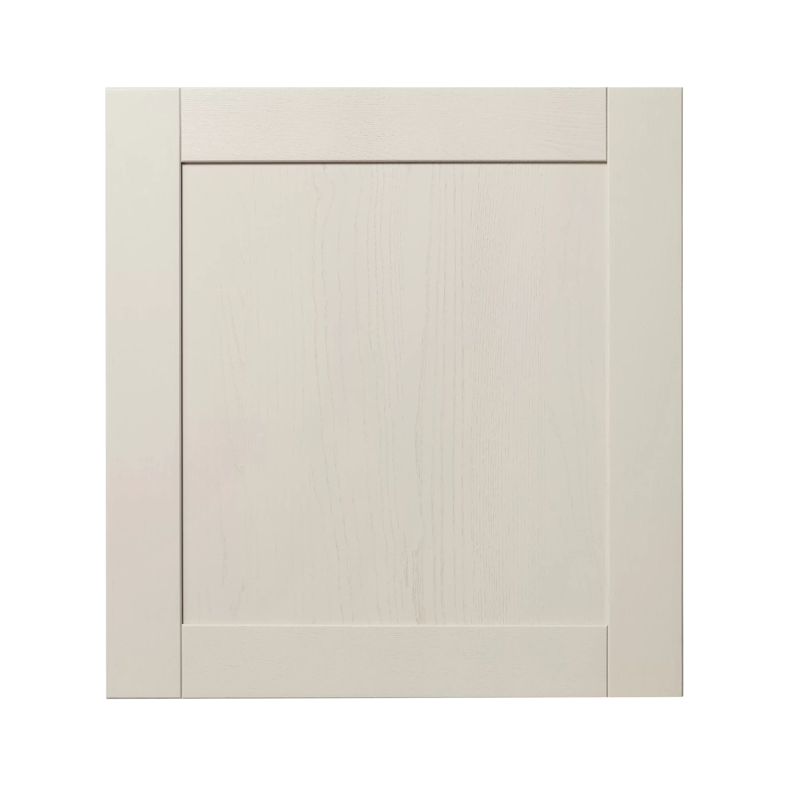 GoodHome Verbena Matt Cashmere Painted Natural Ash Shaker Tall Appliance Cabinet Door (W)600mm (H)633mm (T)20mm 3 GoodHome Verbena Matt Cashmere Painted Natural Ash Shaker Tall Appliance Cabinet Door (W)600mm (H)633mm (T)20mm
