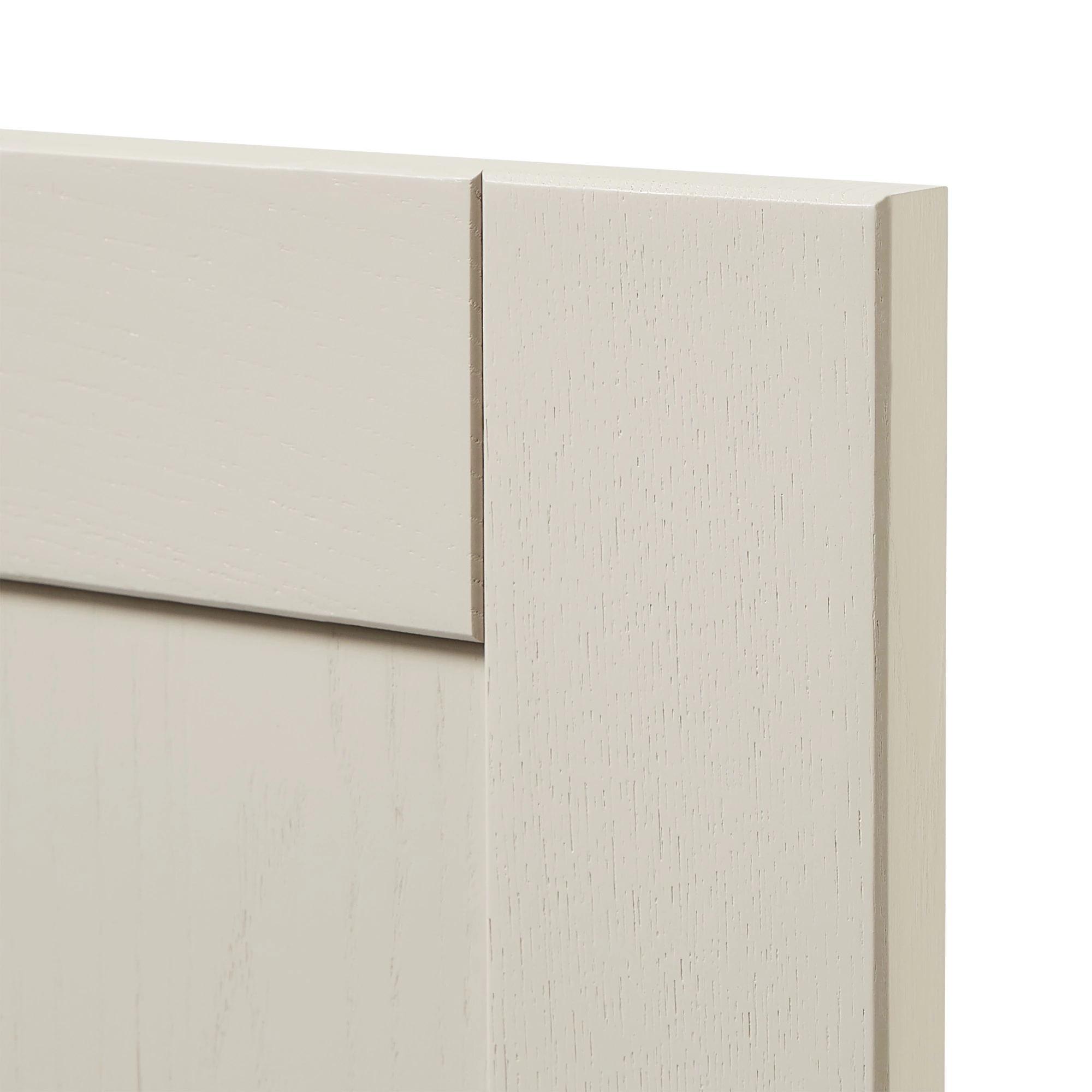 GoodHome Verbena Matt Cashmere Painted Natural Ash Shaker Tall Appliance Cabinet Door (W)600mm (H)633mm (T)20mm 5 GoodHome Verbena Matt Cashmere Painted Natural Ash Shaker Tall Appliance Cabinet Door (W)600mm (H)633mm (T)20mm - Image 3