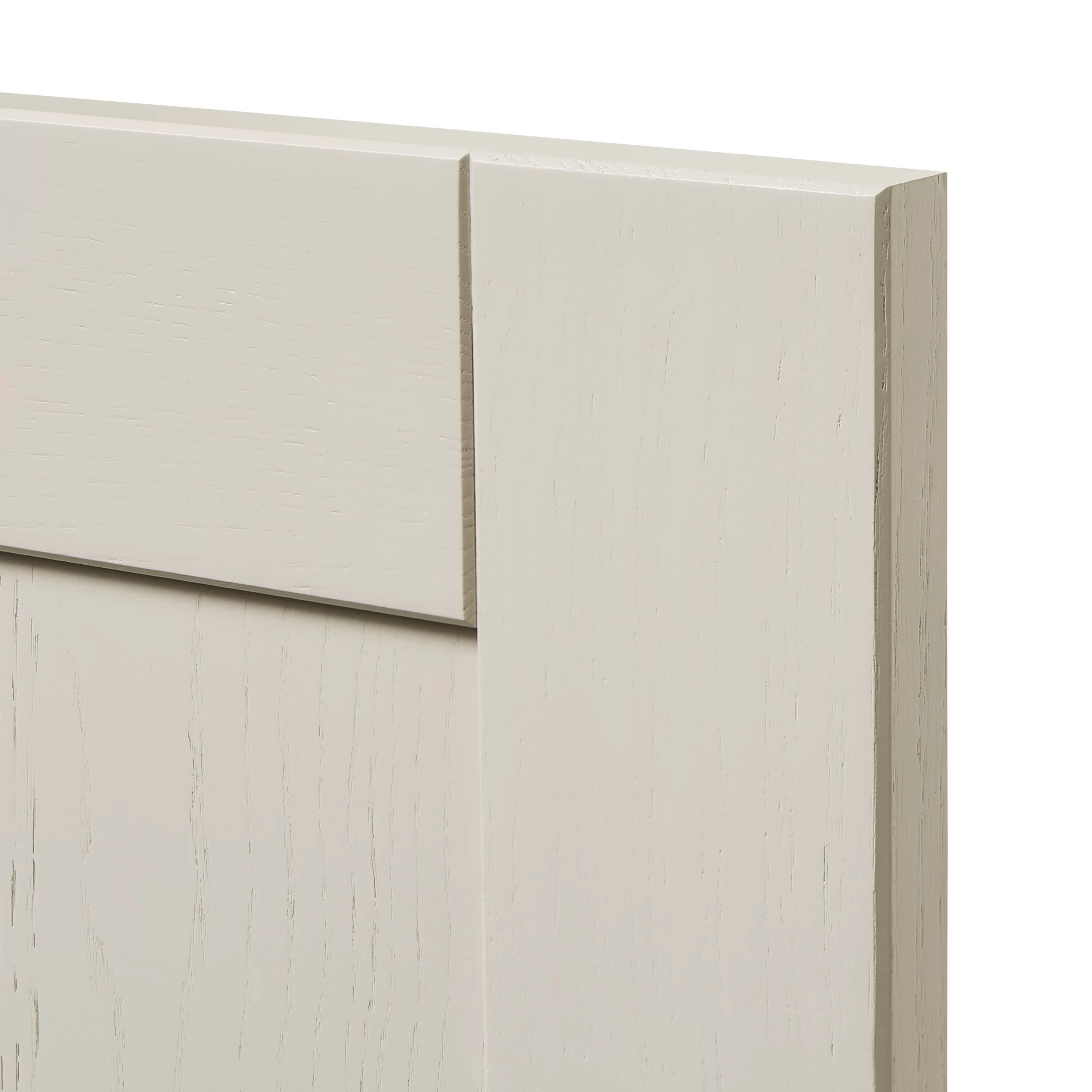 GoodHome Verbena Matt Cashmere Painted Natural Ash Shaker Tall Wall Cabinet Door (W)500mm (H)895mm (T)20mm 5 GoodHome Verbena Matt Cashmere Painted Natural Ash Shaker Tall Wall Cabinet Door (W)500mm (H)895mm (T)20mm - Image 3