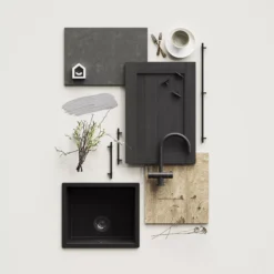 GoodHome Verbena Matt Charcoal Shaker Appliance Cabinet Door (W)600mm (H)543mm (T)20mm -Prime Kitchen goodhome verbena matt charcoal shaker appliance cabinet door w 600mm h 543mm t 20mm5059340798271 20i