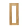 GoodHome Verbena Natural Oak Shaker Glazed Cabinet Door (W)300mm (H)715mm (T)20mm -Prime Kitchen goodhome verbena natural oak shaker glazed cabinet door w 300mm h 715mm t 20mm3663602654186 02c bq