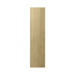 GoodHome Verbena Natural Oak Shaker Tall Appliance & Larder Appliance Clad On End Panel (H)2400mm (W)610mm -Prime Kitchen goodhome verbena natural oak shaker tall appliance larder appliance clad on end panel h 2400mm w 610mm5059340078212 01c