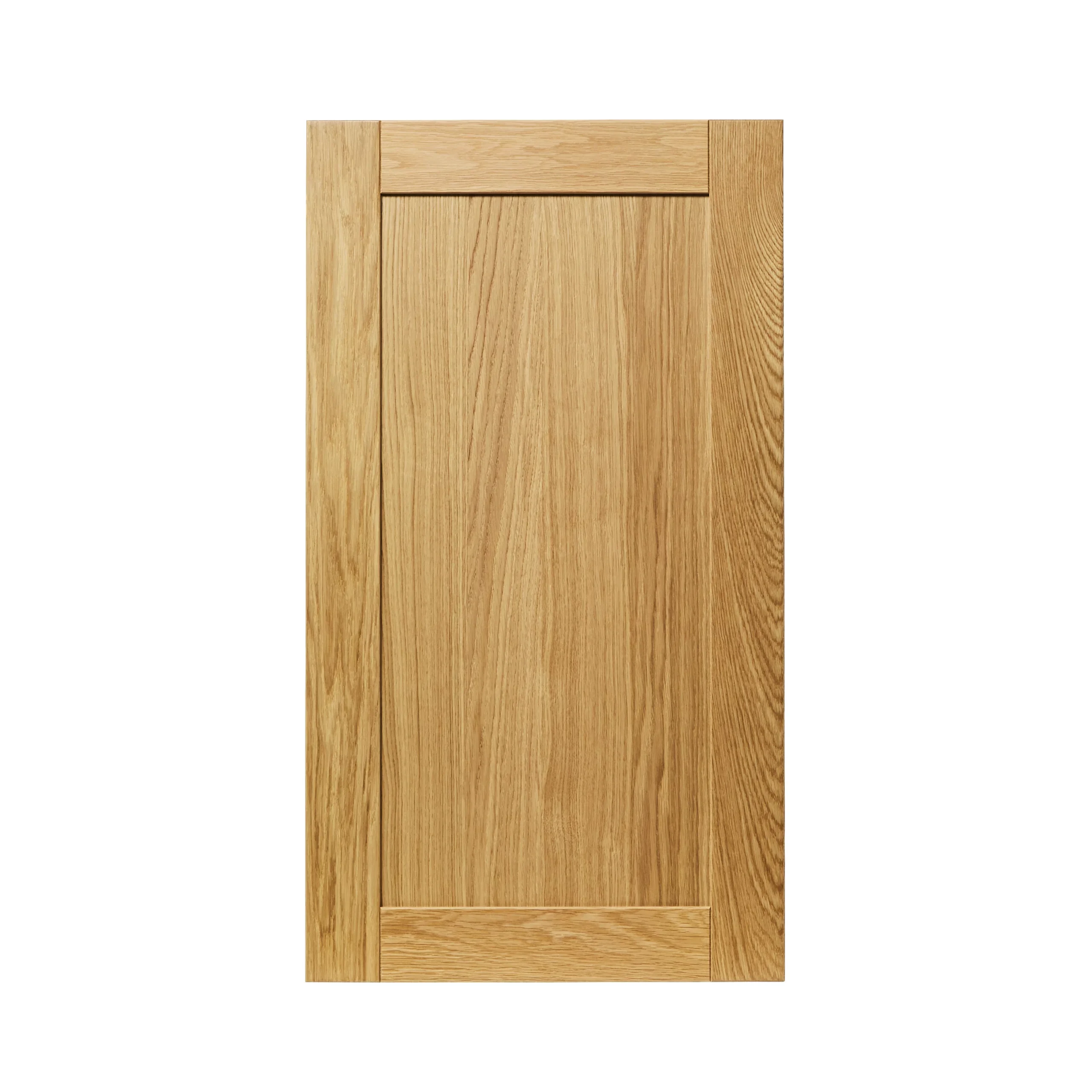 GoodHome Verbena Natural Oak Shaker Tall Wall Cabinet Door (W)500mm (H)895mm (T)20mm 3 GoodHome Verbena Natural Oak Shaker Tall Wall Cabinet Door (W)500mm (H)895mm (T)20mm