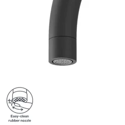 GoodHome Zanthe Black Graphite Effect Kitchen Side Lever Tap -Prime Kitchen goodhome zanthe black graphite effect kitchen side lever tap5059340452777 72c EN