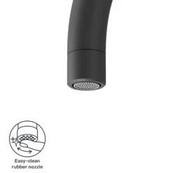 GoodHome Zanthe Black Graphite Effect Kitchen Twin Lever Tap -Prime Kitchen goodhome zanthe black graphite effect kitchen twin lever tap5059340452838 72c EN