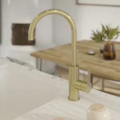 GoodHome Zanthe Brass Effect Kitchen Side Lever Tap 24 GoodHome Zanthe Brass Effect Kitchen Side Lever Tap -Prime Kitchen goodhome zanthe brass effect kitchen side lever tap5059340452760 01i