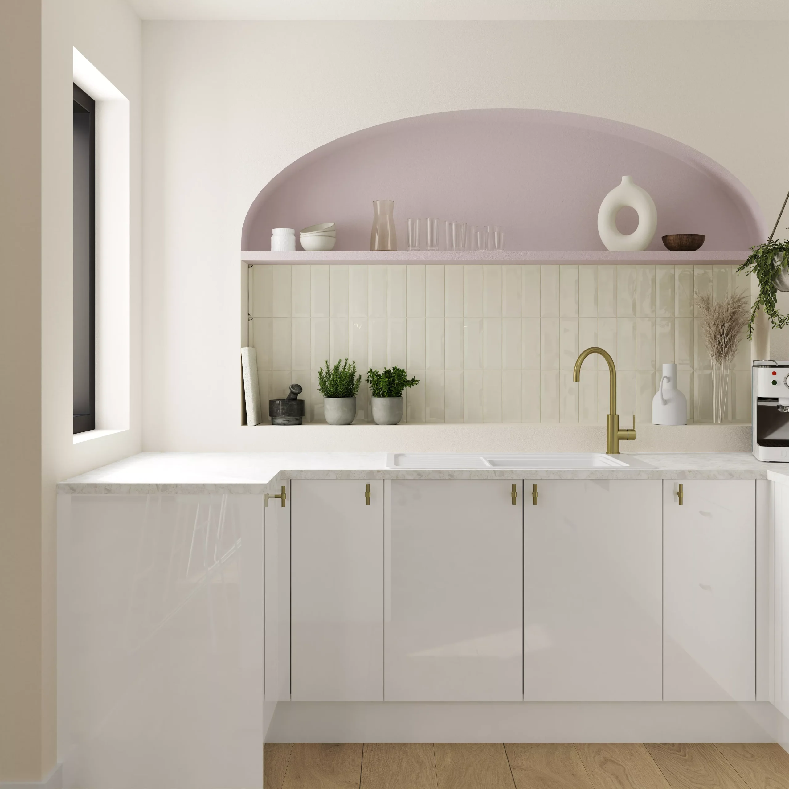 GoodHome Zanthe Brass Effect Kitchen Side Lever Tap 14 GoodHome Zanthe Brass Effect Kitchen Side Lever Tap - Image 12