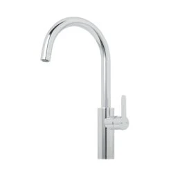 GoodHome Zanthe Chrome Effect Kitchen Side Lever Tap