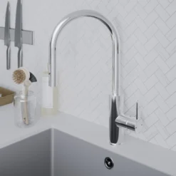 GoodHome Zanthe Chrome-plated Kitchen Pull-out Tap -Prime Kitchen goodhome zanthe chrome plated kitchen pull out tap5059340452791 01i