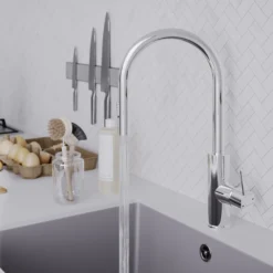GoodHome Zanthe Chrome-plated Kitchen Pull-out Tap -Prime Kitchen goodhome zanthe chrome plated kitchen pull out tap5059340452791 04i