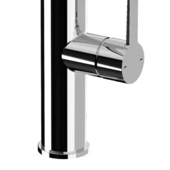 GoodHome Zatar Black Chrome Effect Kitchen Spring Neck Tap -Prime Kitchen goodhome zatar black chrome effect kitchen spring neck tap5059340452890 37c
