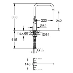 Grohe Ambi Cosmopolitan Chrome Effect Kitchen Monobloc Tap 9 Grohe Ambi Cosmopolitan Chrome Effect Kitchen Monobloc Tap -Prime Kitchen grohe ambi cosmopolitan chrome effect kitchen monobloc tap4005176412233 18bq