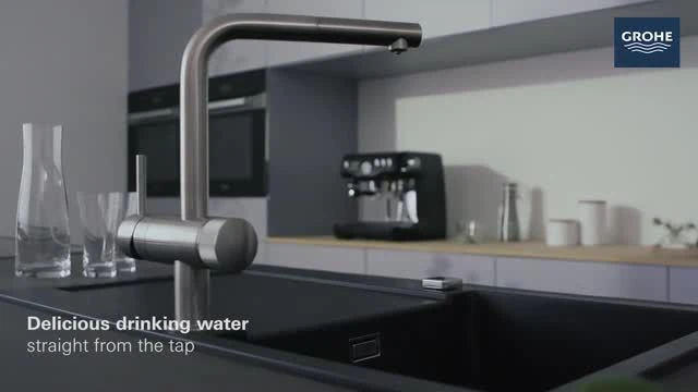 Grohe Blue Pure Stainless Steel Effect Chrome-plated Filter Tap 4 Grohe Blue Pure Stainless Steel Effect Chrome-plated Filter Tap - Image 2