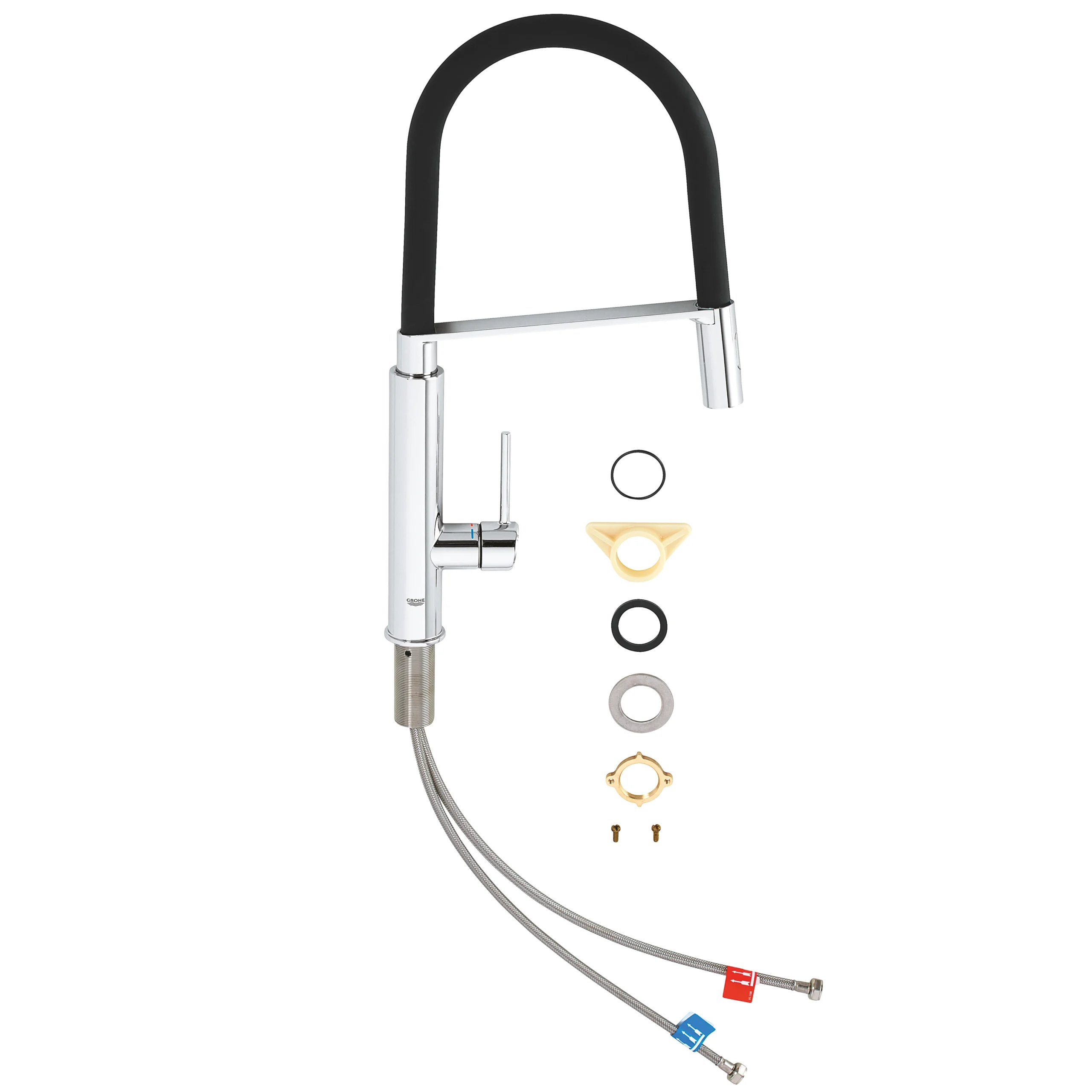 Grohe Feel Chrome-plated Kitchen Pull-out Mono Mixer Tap 4 Grohe Feel Chrome-plated Kitchen Pull-out Mono Mixer Tap - Image 2