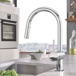 Grohe Minta Chrome-plated Kitchen Pull-out Mono Mixer Tap -Prime Kitchen grohe minta chrome plated kitchen pull out mono mixer tap4005176693090 02i bq