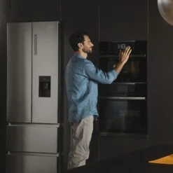 Haier HWO45NB4T0B1 Built-in Compact Combination Microwave - Gloss Black -Prime Kitchen haier hwo45nb4t0b1 built in compact combination microwave gloss black8059019030050 01i bq